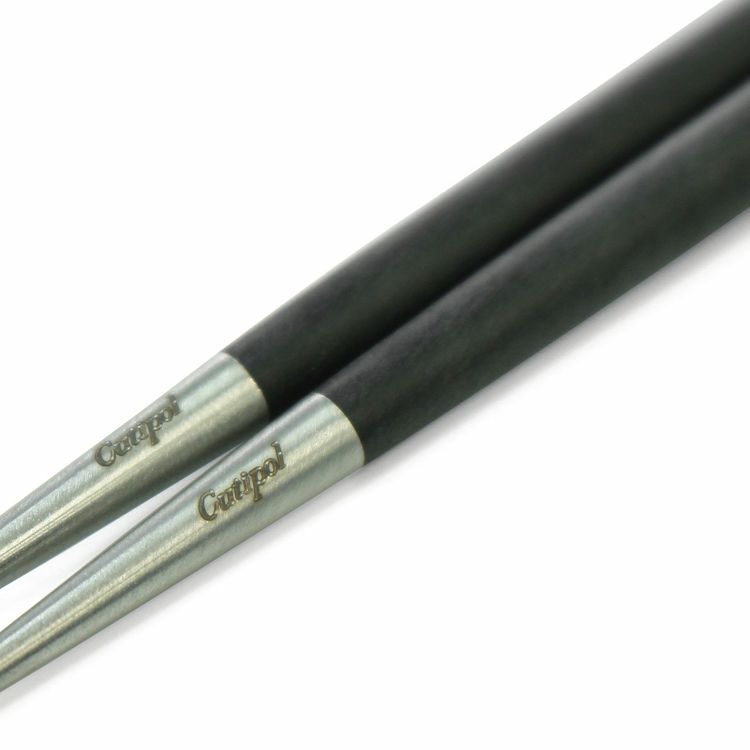 クチポール（Cutipol） GOA/ゴア ブラック 箸 + 箸置きセット [ネコポス対応可(15セットまで)]