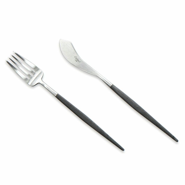 クチポール（Cutipol） GOA/ゴア ブラック フィッシュナイフ＆フォーク GO9+GO10 [ネコポス対応可(18点まで)]