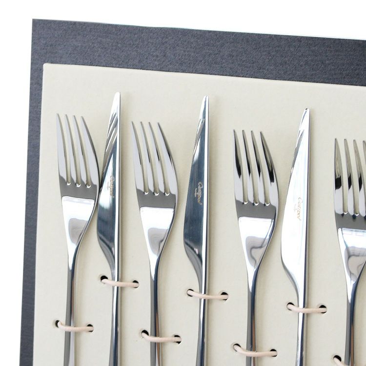 クチポール（Cutipol） ICON/アイコン ミラー ディナー24点セット （ディナーナイフ・ディナーフォーク・ディナースプーン・コーヒー/ティースプーン） 収納木箱入り(ギフトボックス)