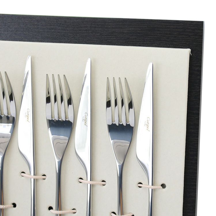 クチポール（Cutipol） ICON/アイコン ミラー ディナー24点セット （ディナーナイフ・ディナーフォーク・ディナースプーン・コーヒー/ティースプーン） 収納木箱入り(ギフトボックス)