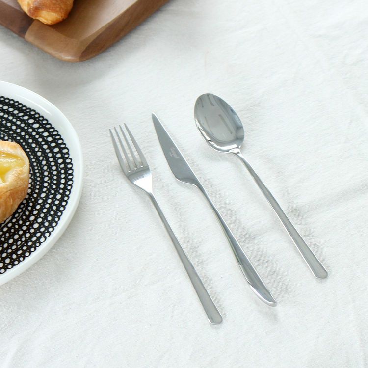 クチポール（Cutipol） ICON/アイコン ミラー デザート3点セット（デザートナイフ・デザートフォーク・デザートスプーン） [ネコポス対応可(6セットまで)]