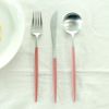 クチポール（Cutipol） GOA/ゴア レッド ディナー3点セット（ディナーナイフ・ディナーフォーク・ディナースプーン） [ネコポス対応可(6セットまで)]