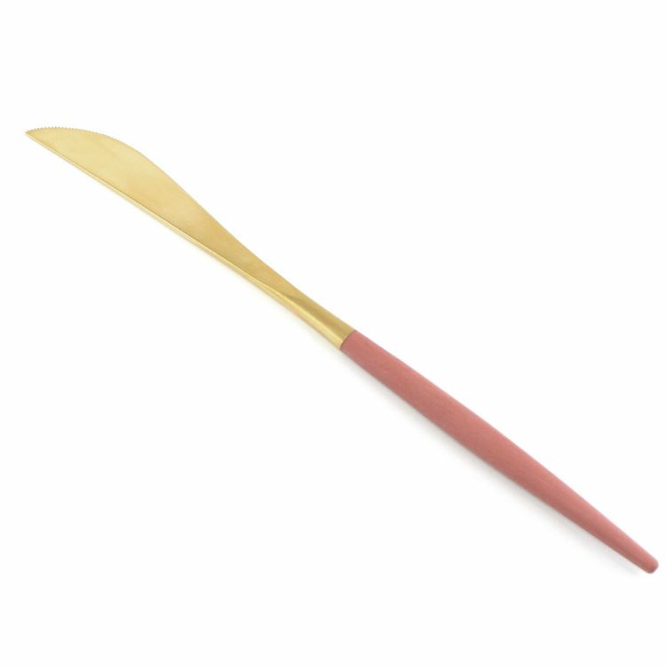 クチポール（Cutipol） GOA/ゴア レッドマットゴールド ディナーナイフ/テーブルナイフ GO03RG [ネコポス対応可(18点まで)]