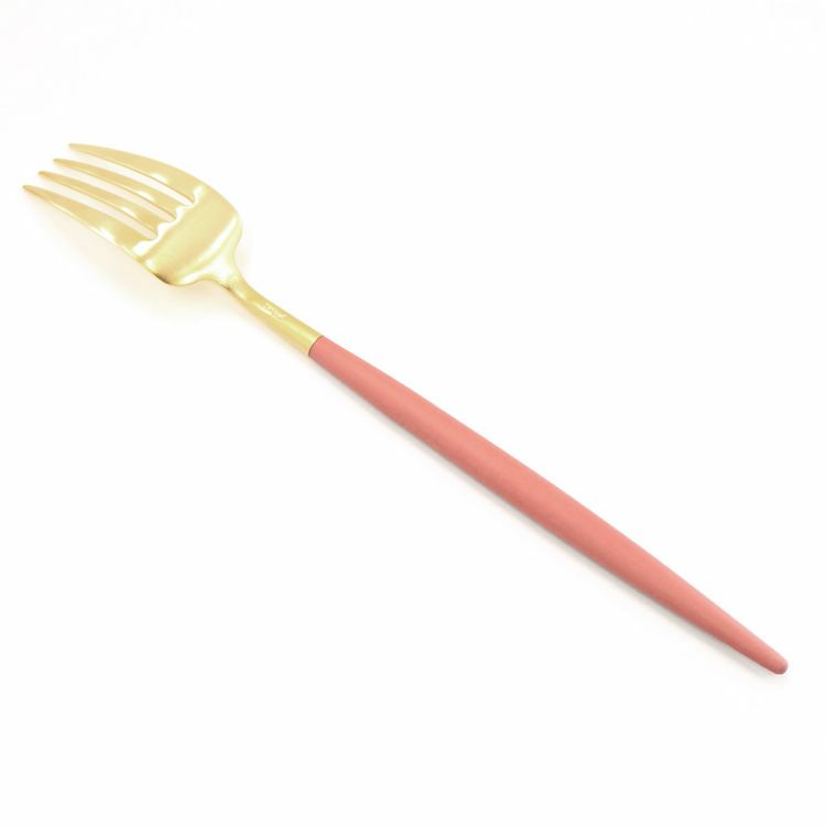 クチポール（Cutipol） GOA/ゴア レッドマットゴールド ディナーフォーク/テーブルフォーク GO04RG [ネコポス対応可(18点まで)]