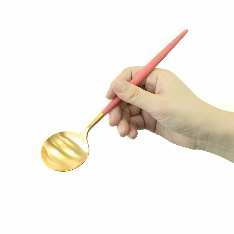 クチポール（Cutipol） GOA/ゴア レッドマットゴールド ディナースプーン/テーブルスプーン GO05RG [ネコポス対応可(18点まで)]