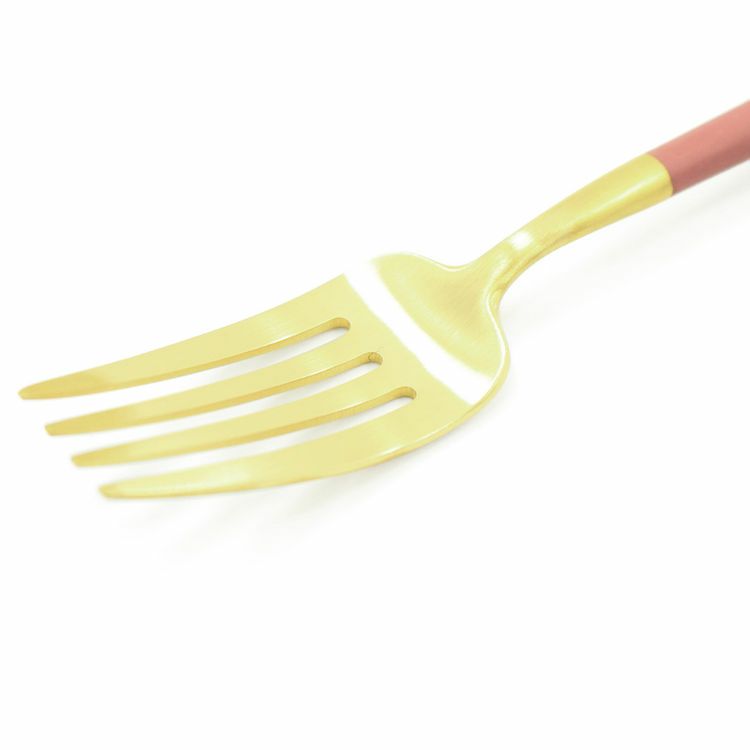 クチポール（Cutipol） GOA/ゴア レッドマットゴールド デザートフォーク GO07RG [ネコポス対応可(18点まで)]