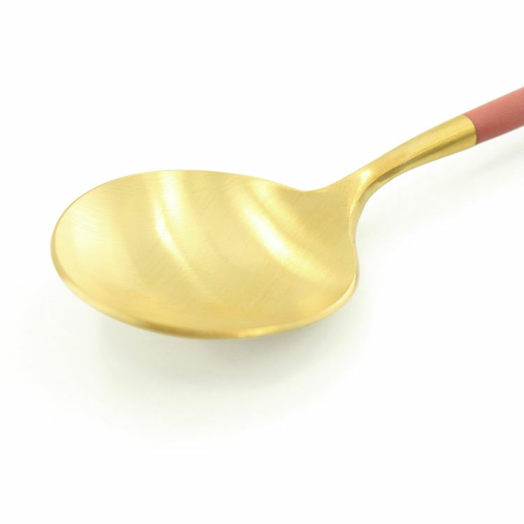 クチポール（Cutipol） GOA/ゴア レッドマットゴールド デザートスプーン GO08RG [ネコポス対応可(18点まで)]
