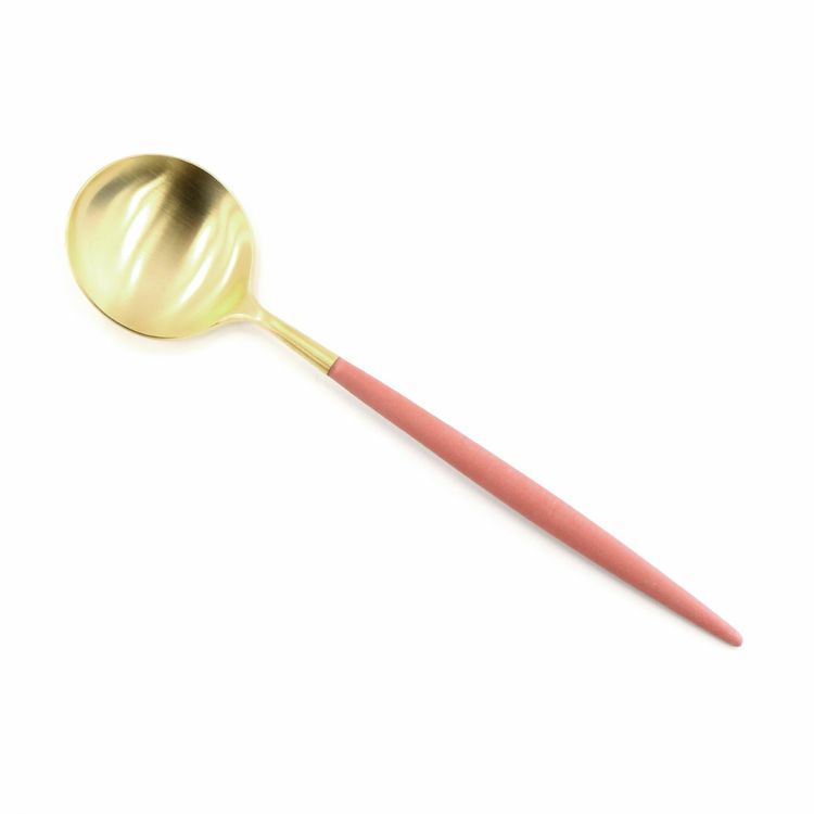 クチポール（Cutipol） GOA/ゴア レッドマットゴールド ディナー3点セット（ディナーナイフ・ディナーフォーク・ディナースプーン） [ネコポス対応可(6セットまで)]