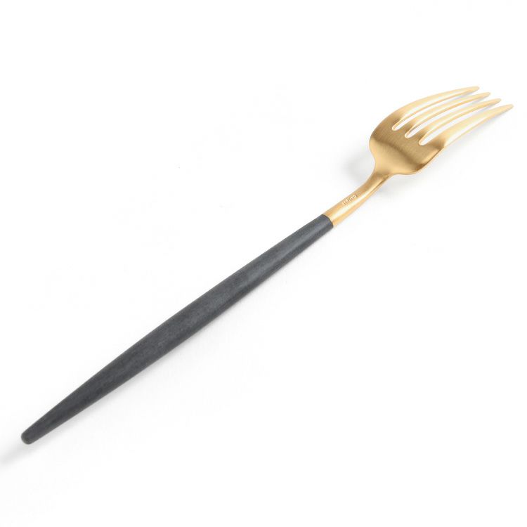 クチポール（Cutipol） GOA/ゴア ブラックマットゴールド ディナーフォーク/テーブルフォーク GO04GB [ネコポス対応可(18点まで)]