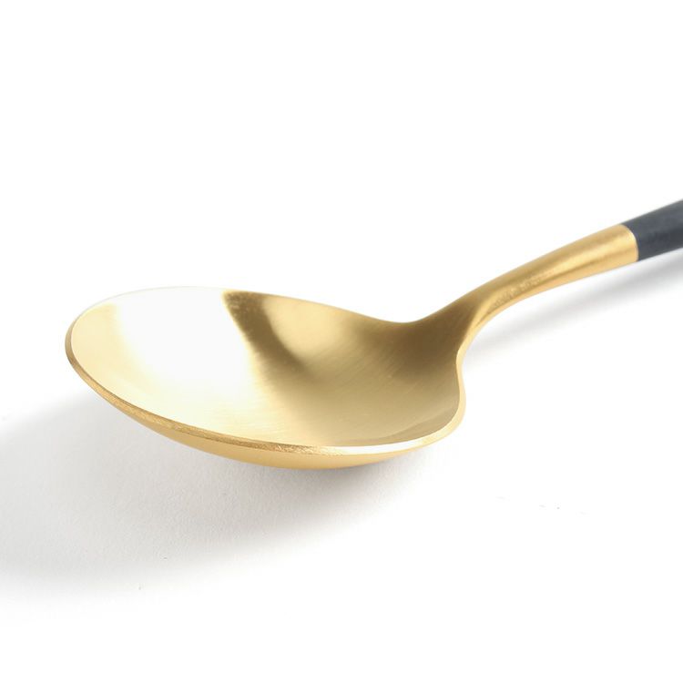 クチポール（Cutipol） GOA/ゴア ブラックマットゴールド ディナースプーン/テーブルスプーン GO05GB [ネコポス対応可(18点まで)]