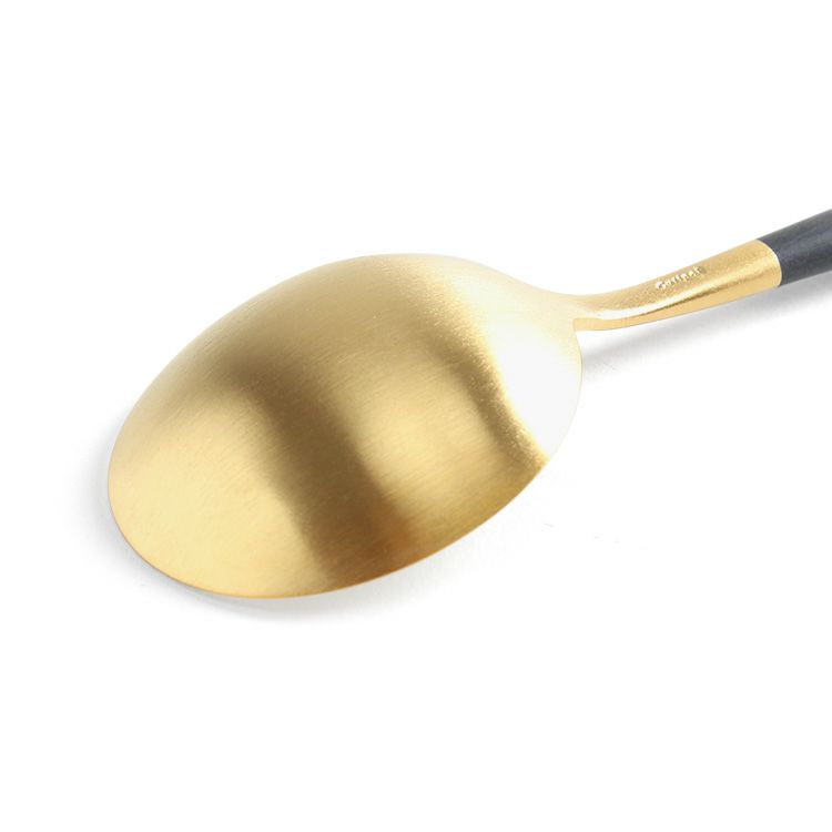 クチポール（Cutipol） GOA/ゴア ブラックマットゴールド ディナースプーン/テーブルスプーン GO05GB [ネコポス対応可(18点まで)]