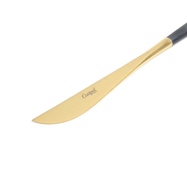 クチポール（Cutipol） GOA/ゴア ブラックマットゴールド デザートナイフ GO06GB [ネコポス対応可(18点まで)]