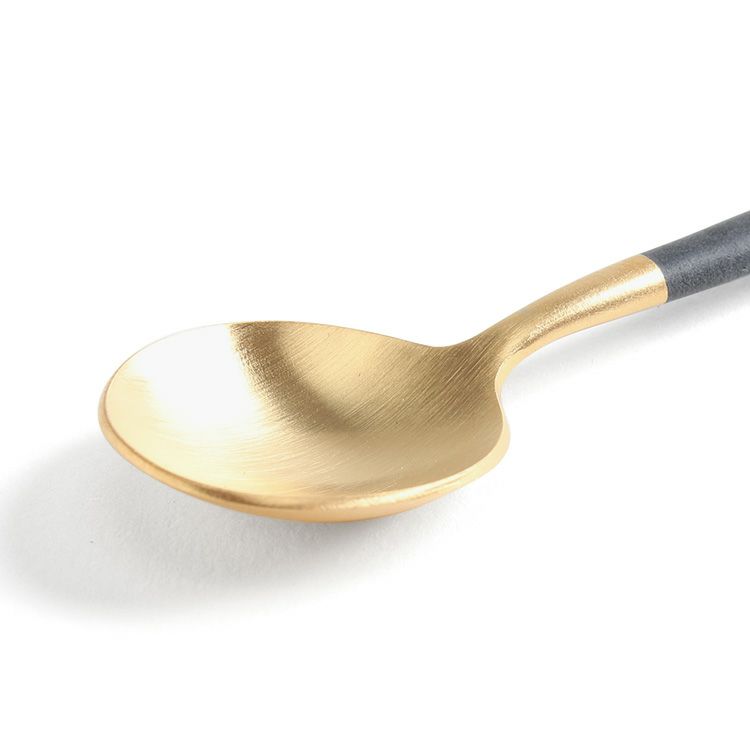 クチポール（Cutipol） GOA/ゴア ブラックマットゴールド コーヒー/ティースプーン GO11GB [ネコポス対応可(18点まで)]