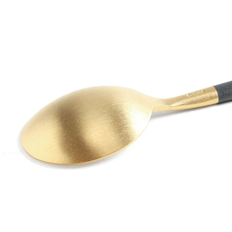 クチポール（Cutipol） GOA/ゴア ブラックマットゴールド コーヒー/ティースプーン GO11GB [ネコポス対応可(18点まで)]