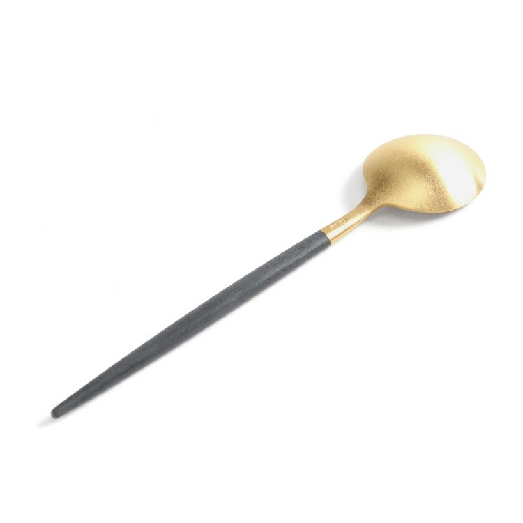 クチポール（Cutipol） GOA/ゴア ブラックマットゴールド コーヒー/ティースプーン GO11GB [ネコポス対応可(18点まで)]