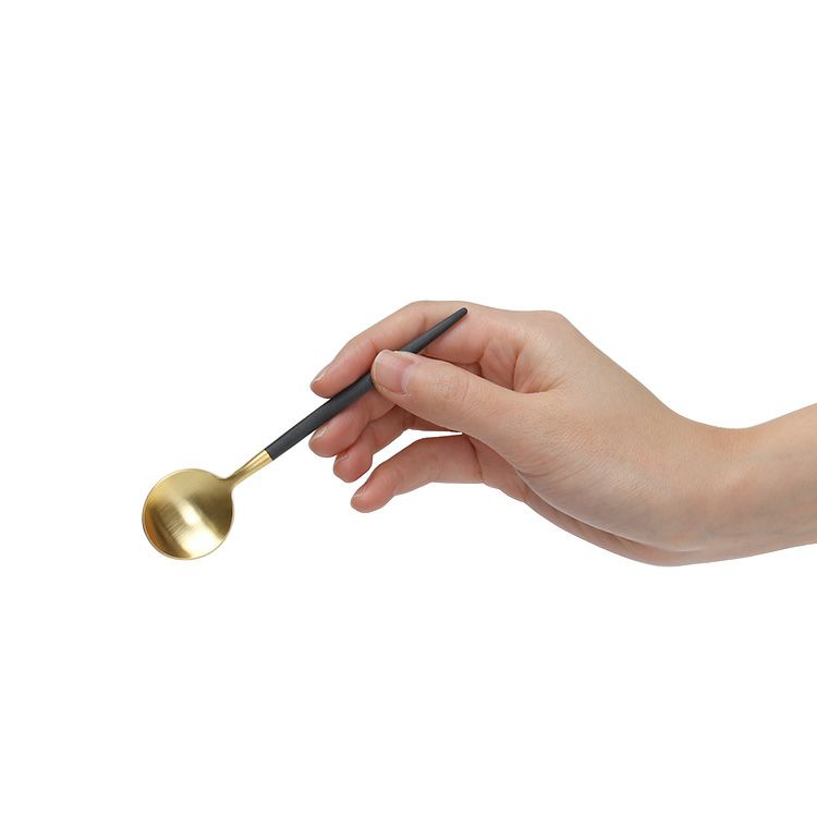 クチポール（Cutipol） GOA/ゴア ブラックマットゴールド コーヒー/ティースプーン GO11GB [ネコポス対応可(18点まで)]