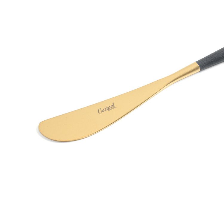 クチポール（Cutipol） GOA/ゴア ブラックマットゴールド バターナイフ GO25GB [ネコポス対応可(18点まで)]