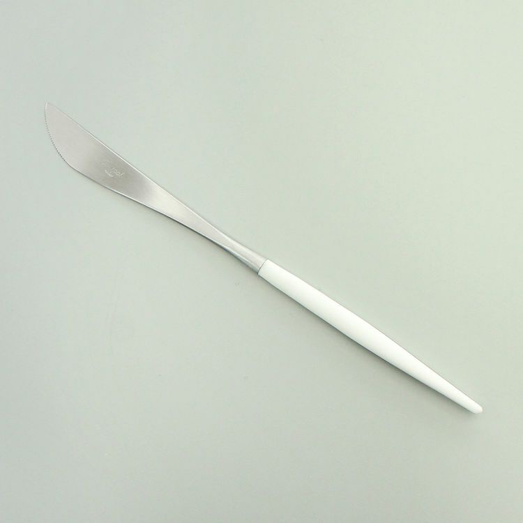 クチポール（Cutipol） GOA/ゴア ホワイト ディナーナイフ/テーブルナイフ GO03W [ネコポス対応可(18点まで)]