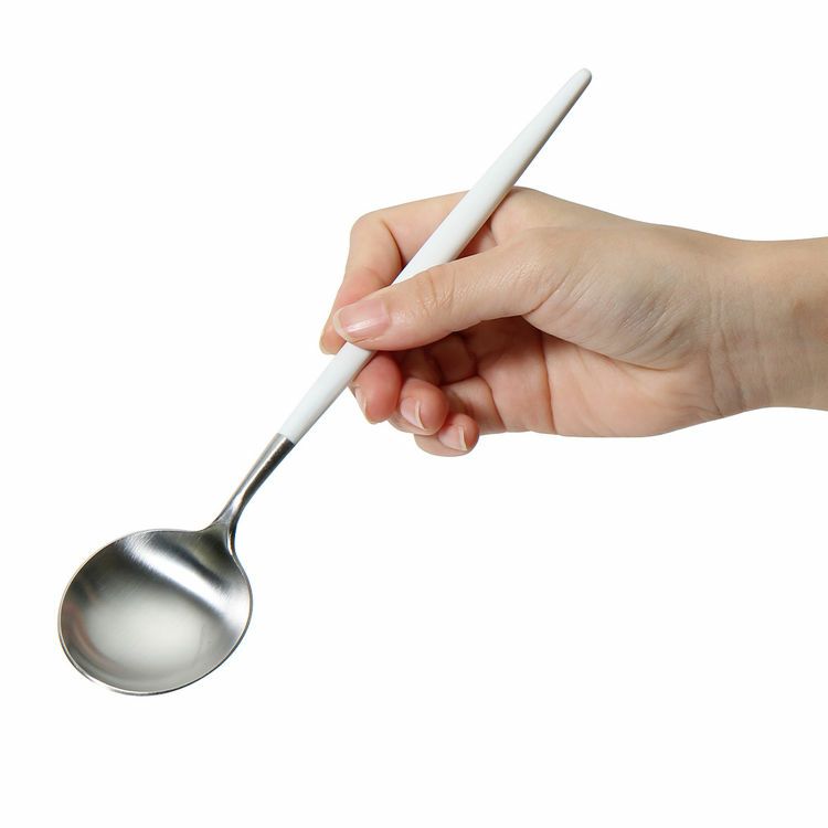 クチポール（Cutipol） GOA/ゴア ホワイト ディナースプーン/テーブルスプーン GO05W [ネコポス対応可(18点まで)]