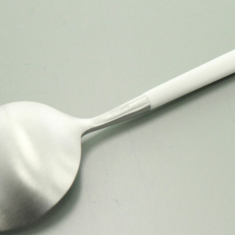 クチポール（Cutipol） GOA/ゴア ホワイト デザートスプーン GO08W [ネコポス対応可(18点まで)]