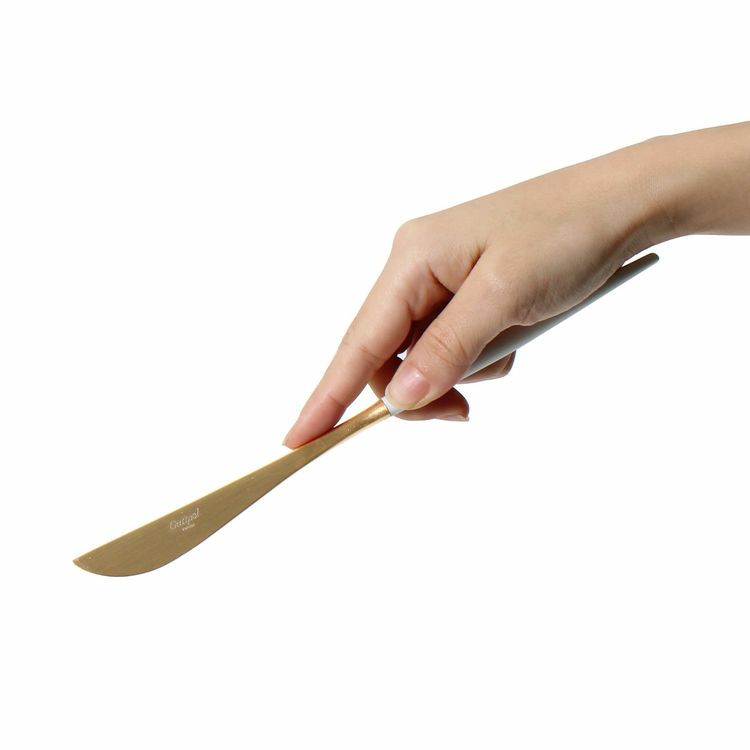 クチポール（Cutipol） GOA/ゴア ホワイトマットゴールド ディナーナイフ/テーブルナイフ GO03WGB [ネコポス対応可(18点まで)]