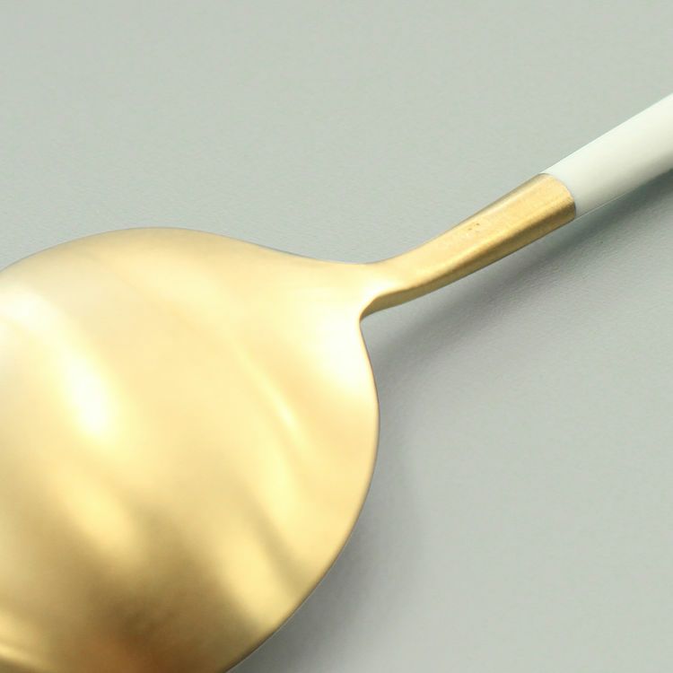 クチポール（Cutipol） GOA/ゴア ホワイトマットゴールド ディナースプーン/テーブルスプーン GO05WGB [ネコポス対応可(18点まで)]