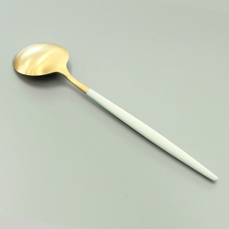 クチポール（Cutipol） GOA/ゴア ホワイトマットゴールド ディナースプーン/テーブルスプーン GO05WGB [ネコポス対応可(18点まで)]