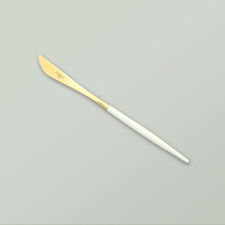 クチポール（Cutipol） GOA/ゴア ホワイトマットゴールド デザートナイフ GO06WGB [ネコポス対応可(18点まで)]