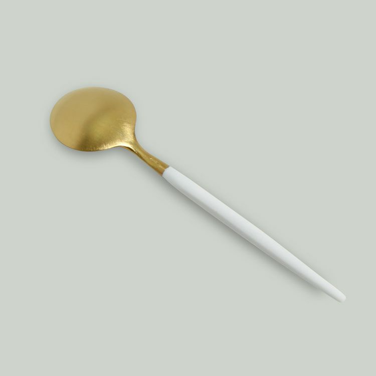 クチポール（Cutipol） GOA/ゴア ホワイトマットゴールド コーヒー/ティースプーン GO11WGB [ネコポス対応可(18点まで)]