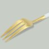 クチポール（Cutipol） GOA/ゴア ホワイトマットゴールド ケーキフォーク／ペストリーフォーク GO24WGB [ネコポス対応可(18点まで)]
