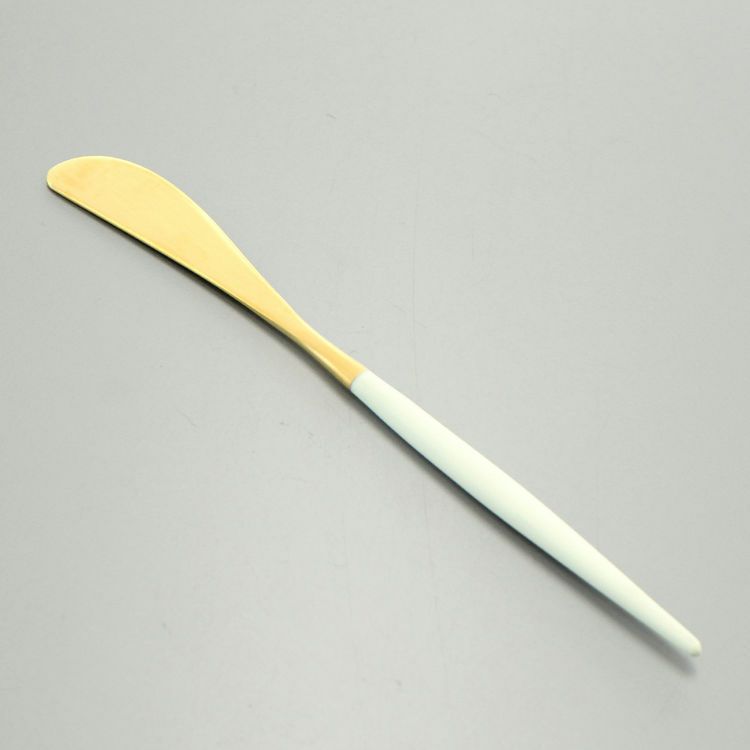 クチポール（Cutipol） GOA/ゴア ホワイトマットゴールド バターナイフ GO25WGB [ネコポス対応可(18点まで)]