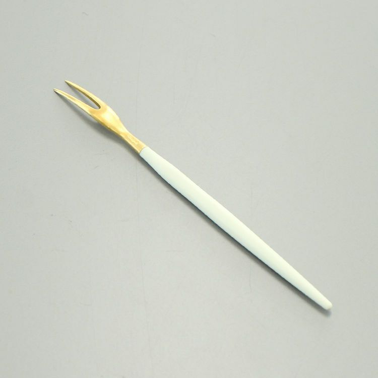 クチポール（Cutipol） GOA/ゴア ホワイトマットゴールド ミニフォーク [ネコポス対応可(18点まで)]