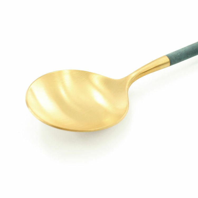 クチポール（Cutipol） GOA/ゴア ブルーマットゴールド デザートスプーン GO08GBL [ネコポス対応可(18点まで)]