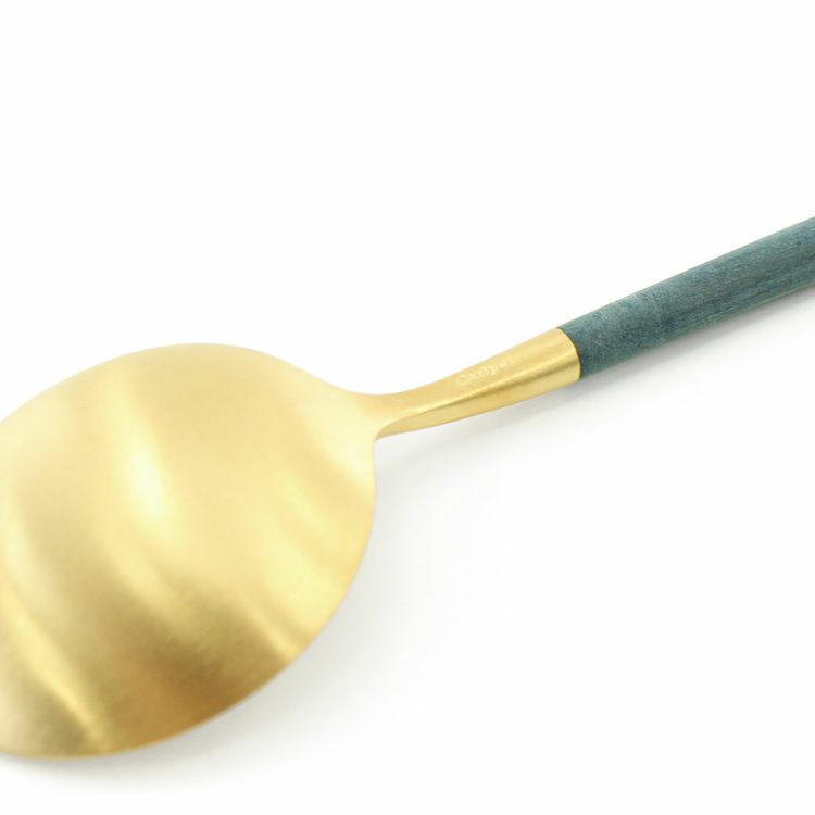 クチポール（Cutipol） GOA/ゴア ブルーマットゴールド デザートスプーン GO08GBL [ネコポス対応可(18点まで)]
