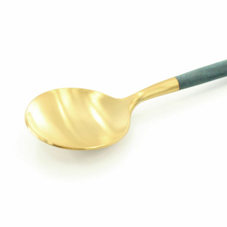 クチポール（Cutipol） GOA/ゴア ブルーマットゴールド コーヒー/ティー スプーン GO11GBL [ネコポス対応可(18点まで)]