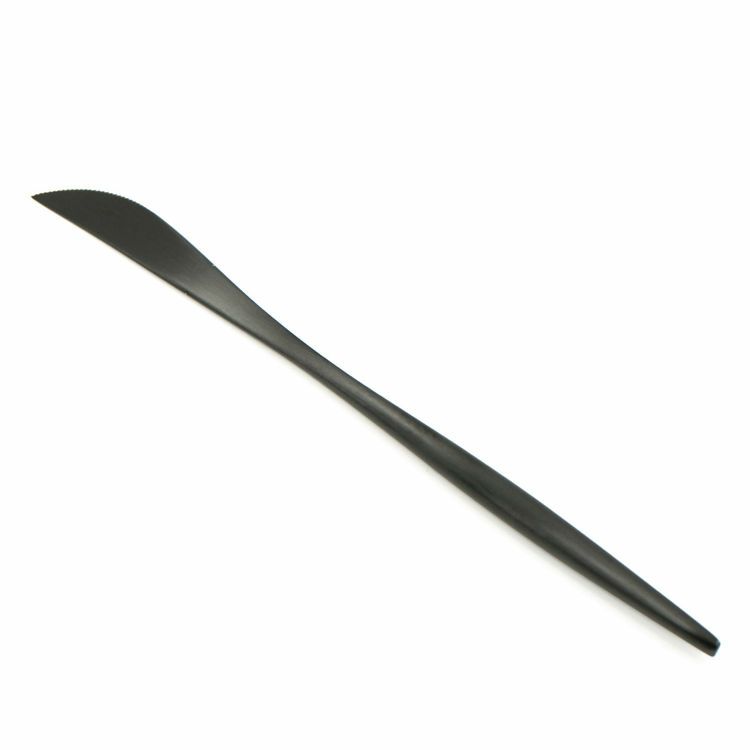 クチポール（Cutipol） MOON MATT/ムーンマット ブラック デザートナイフ [ネコポス対応可(18点まで)]