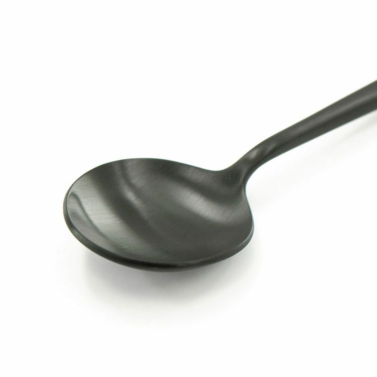 クチポール（Cutipol） MOON MATT/ムーンマット ブラック コーヒー／ティースプーン [ネコポス対応可(18点まで)]