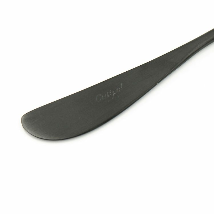 クチポール（Cutipol） MOON MATT/ムーンマット ブラック バターナイフ [ネコポス対応可(18点まで)]