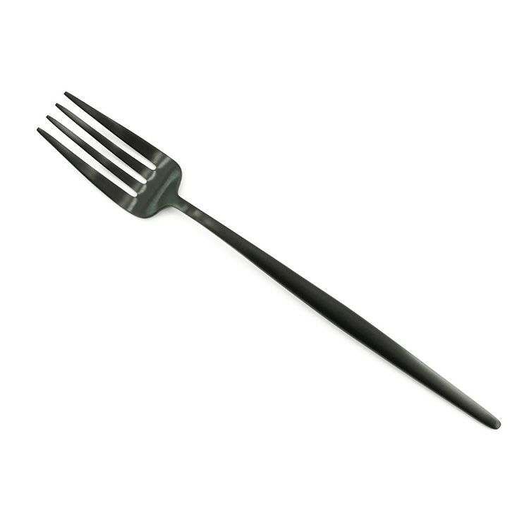 クチポール（Cutipol） MOON MATT/ムーンマット ブラック ディナー3点（ディナーナイフ・ディナーフォーク・ディナースプーン） [ネコポス対応可(6セットまで)]