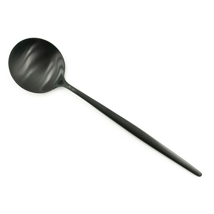 クチポール（Cutipol） MOON MATT/ムーンマット ブラック ディナー3点（ディナーナイフ・ディナーフォーク・ディナースプーン） [ネコポス対応可(6セットまで)]