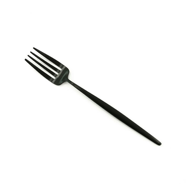 クチポール（Cutipol） MOON MATT/ムーンマット ブラック デザート3点（デザートナイフ・デザートフォーク・デザートスプーン） [ネコポス対応可(6セットまで)]