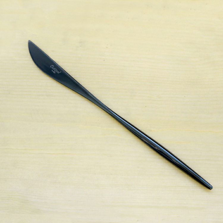 クチポール（Cutipol） MOON MIRROR/ムーンミラー ブラック ディナーナイフ/ テーブルナイフ MO03BL [ネコポス対応可(18点まで)]