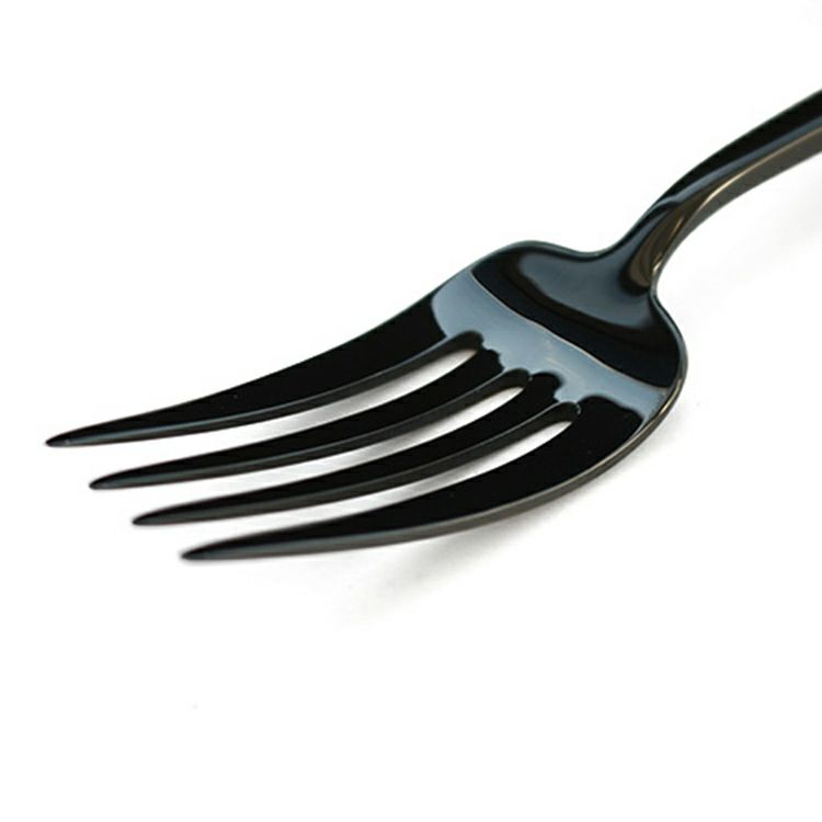 クチポール（Cutipol） MOON MIRROR/ムーンミラー ブラック ディナーフォーク/テーブルフォーク MO04BL [ネコポス対応可(18点まで)]