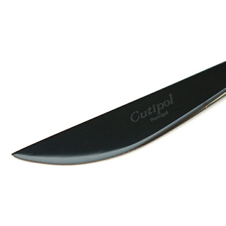 クチポール（Cutipol） MOON MIRROR/ムーンミラー ブラック デザートナイフ MO06BL [ネコポス対応可(18点まで)]