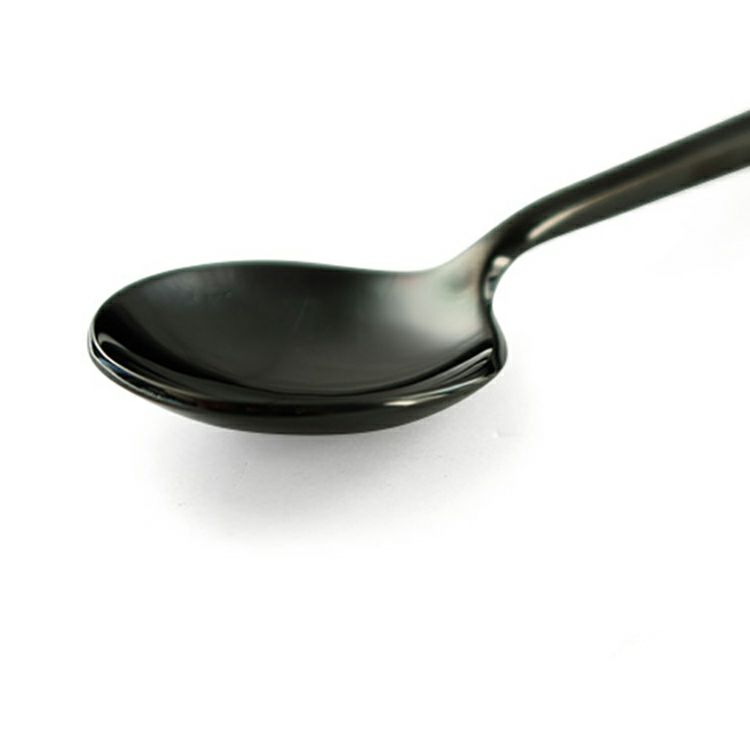 クチポール（Cutipol） MOON MIRROR/ムーンミラー ブラック コーヒー/ティースプーン MO11BL [ネコポス対応可(18点まで)]
