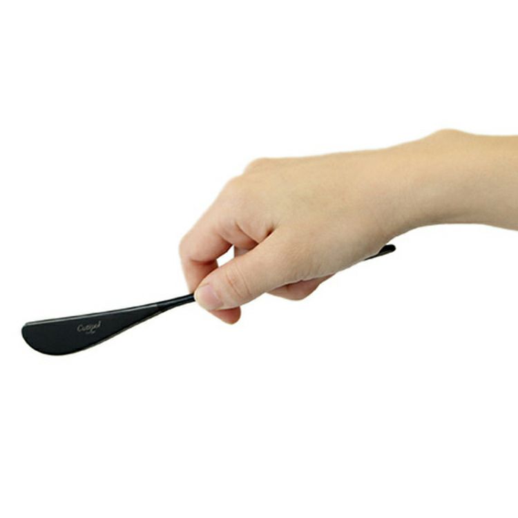 クチポール（Cutipol） MOON MIRROR/ムーンミラー ブラック バターナイフ MO25BL [ネコポス対応可(18点まで)]