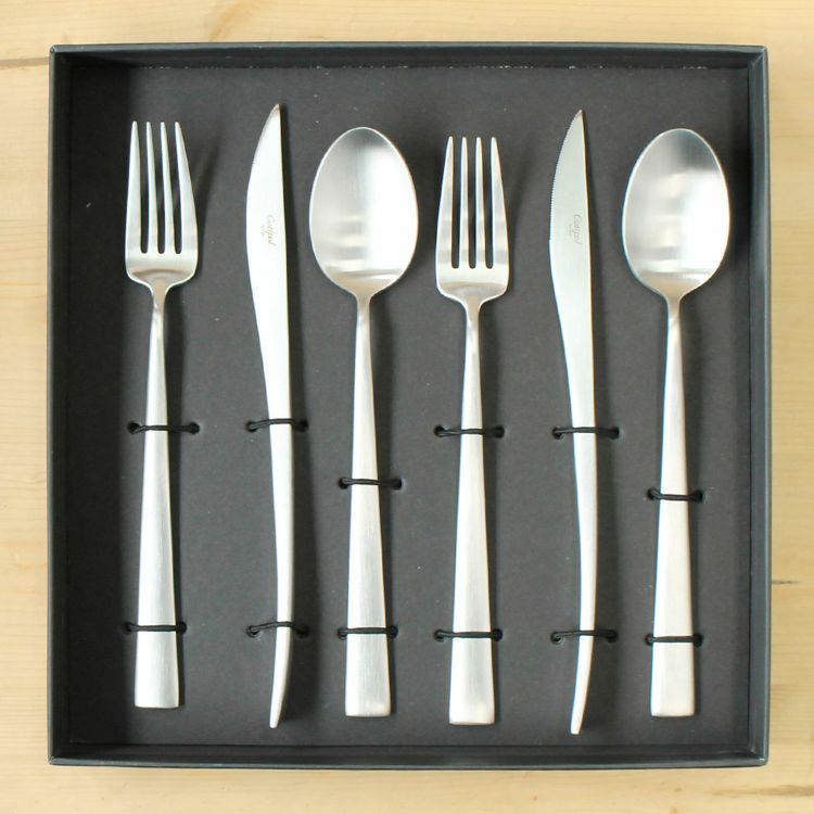 クチポール（Cutipol） DUNA/デュナ ディナー6点セット（ディナーナイフ・ディナーフォーク・ディナースプーン） ギフトボックス(化粧箱付)