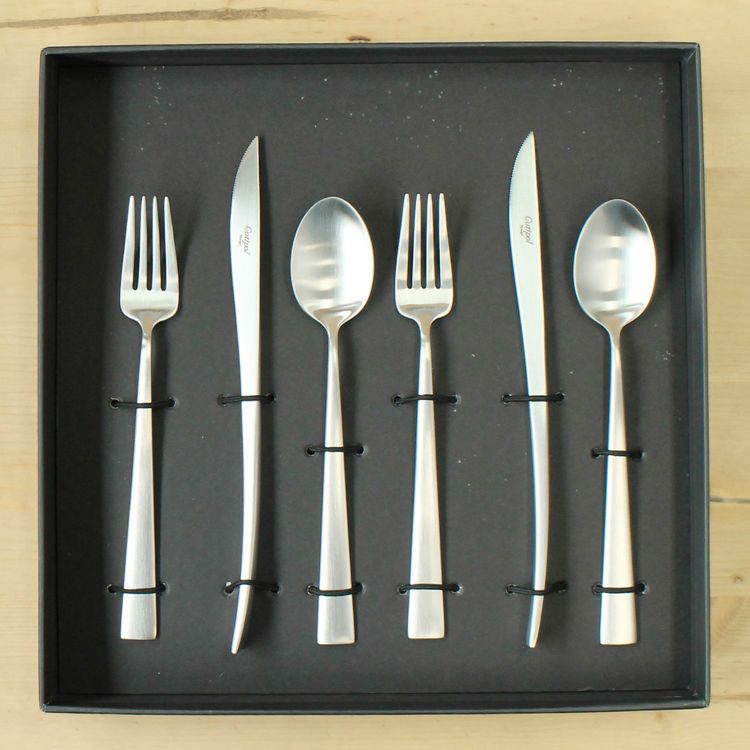 クチポール（Cutipol） DUNA/デュナ デザート6点セット（デザートナイフ・デザートフォーク・デザートスプーン） ギフトボックス(化粧箱付)