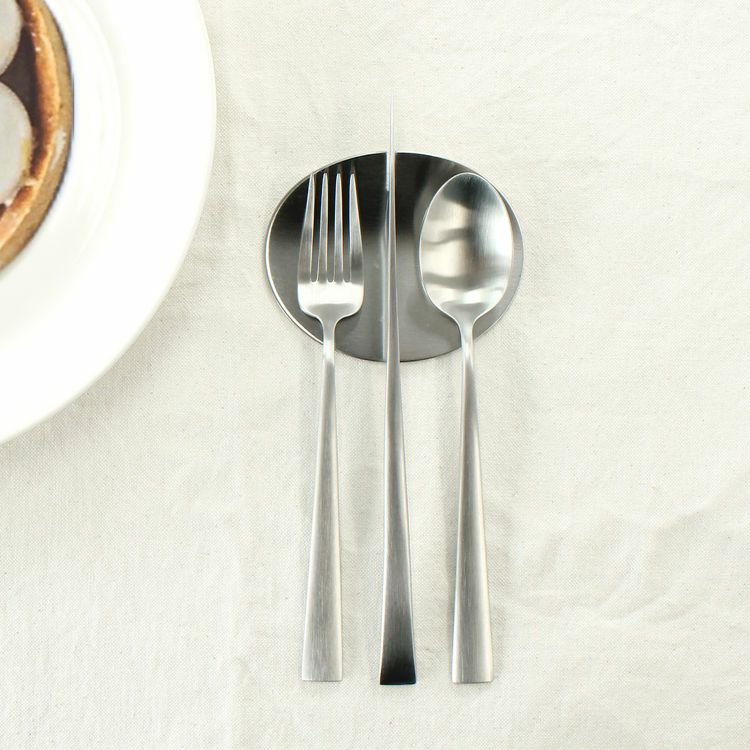 ＜4点セット＞クチポール（Cutipol） DUNA/デュナ デザート3点＆カトラリーレスト1点 [ネコポス対応可(4セットまで)]