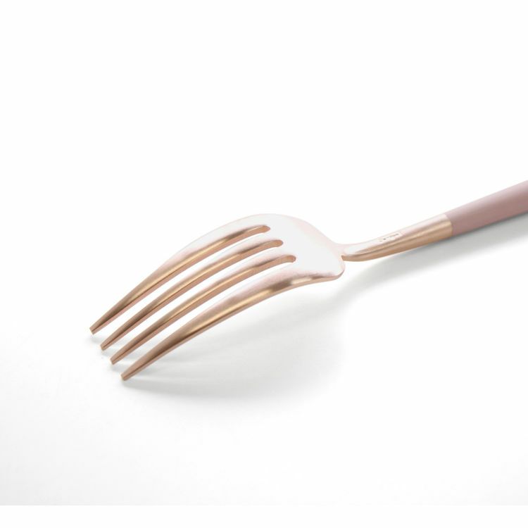 クチポール（Cutipol） GOA/ゴア ピンクマットローズゴールド ディナー/テーブルフォーク [ネコポス対応可(18点まで)]